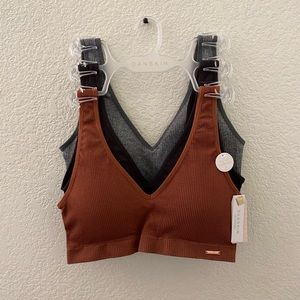 Danskin Intimate 3 Pack Sport Bras Brand New Size L